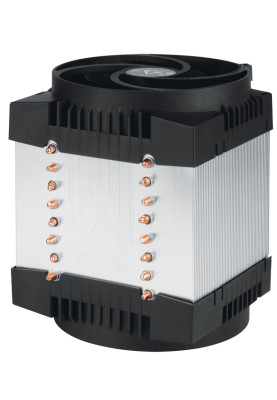 Кулер для процесора Arctic Freezer 4U-M, Black, алюміній/мідь, 2x120 мм, 400 - 2300 об/хв PWM, для Intel LGA4189/LGA4677, для AMD TR4/SP3/TRX4/WRX8/SP6/sTR5, до 350 Вт TDP (ACFRE00133A)