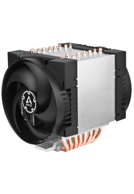 Кулер для процесора Arctic Freezer 4U-M, Black, алюміній/мідь, 2x120 мм, 400 - 2300 об/хв PWM, для Intel LGA4189/LGA4677, для AMD TR4/SP3/TRX4/WRX8/SP6/sTR5, до 350 Вт TDP (ACFRE00133A)