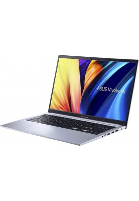Ноутбук 15" Asus VivoBook 15 X1502ZA-BQ791 (90NB0VX2-M012S0) Icelight Silver 15.6" FullHD 1920x1080 матовий, Intel Core i5-1235U 0.9-4.4GHz, RAM 8GB DDR4, SSD 512GB, Intel UHD Graphics, DOS