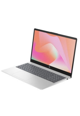 Ноутбук 15" HP 15-fd0071ua (91L27EA) Natural Silver, 15.6", матовий LED Full HD 1920x1080 IPS, Intel Core i5-1335U 3.4-4.6GHz, RAM 16Gb, SSD 512Gb, Intel Iris Xe Graphics, DOS