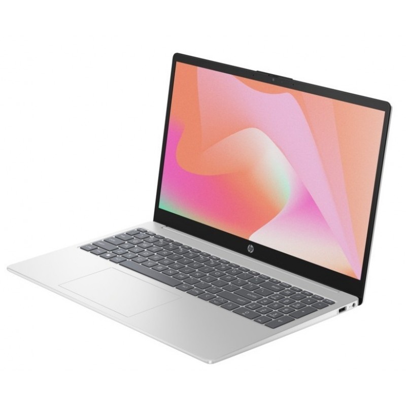 Ноутбук 15" HP 15-fd0071ua (91L27EA) Natural Silver, 15.6", матовий LED Full HD 1920x1080 IPS, Intel Core i5-1335U 3.4-4.6GHz, RAM 16Gb, SSD 512Gb, Intel Iris Xe Graphics, DOS
