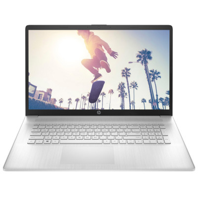 Ноутбук 17" HP 17-cp0039ua (91L47EA) Natural Silver, 17.3", матовий LED Full HD 1920x1080 IPS, AMD Athlon Silver 3050U 2.3-3.2GHz, RAM 8Gb, SSD 512Gb, AMD Radeon Graphics, DOS