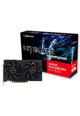 Відеокарта Radeon RX 7600, Biostar, 8Gb GDDR6, 128-bit, HDMI/3xDP, 2655/18000 MHz, 8-pin (VA7606RM81)