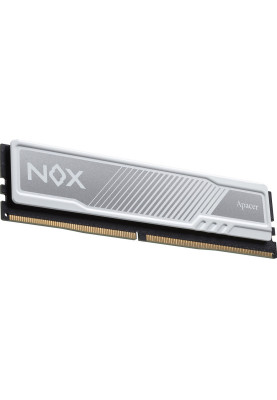 Пам'ять 8Gb DDR4, 3200 MHz, Apacer Nox, White, 16-18-18-38, 1.35V, з радіатором (AH4U08G32C28YMWAA-1)