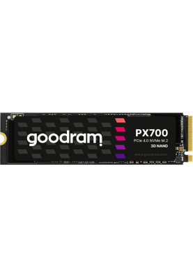 Твердотільний накопичувач SSD 1Tb, Goodram PX700, PCI-E 4.0 x4, M.2 2280, 3D TLC, 7400/6500 МБ/с (SSDPR-PX700-01T-80)