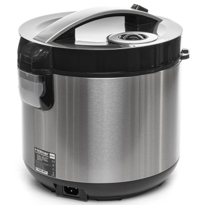 Мультиварка Holmer HMC-31SS, Inox/Black, 900W, об'єм 5л, 31 програма, мультишеф, дисплей, антипригарне покриття, підтримка температури, таймер відстрочки старту, книга рецептів