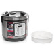 Мультиварка Holmer HMC-31SS, Inox/Black, 900W, об'єм 5л, 31 програма, мультишеф, дисплей, антипригарне покриття, підтримка температури, таймер відстрочки старту, книга рецептів