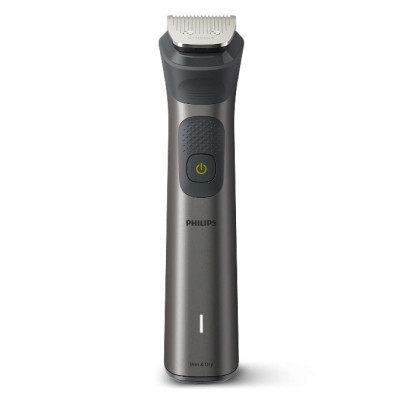 Тример Philips MG7940/75, Grey, для бороди, тіла, носа та голови, 14 насадок, 26 налаштувань 0.5-20мм, живлення акумулятор(120хв) / мережа, індикатор зарядки, вологе очищення, швидка зарядка, в комплекті сумочка для зберігання