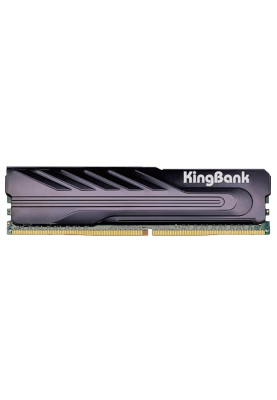 Пам'ять 8Gb DDR4, 2666 MHz, KingBank (для процесорів Intel), Black, 19-19-19-43, 1.2V, з радіатором (KB2666H8X1I)