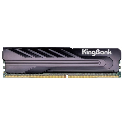 Пам'ять 8Gb DDR4, 2666 MHz, KingBank (для процесорів Intel), Black, 19-19-19-43, 1.2V, з радіатором (KB2666H8X1I)