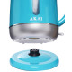Електрочайник Akai AK5535, Blue, 2200W, 1.7л, дисковий, термостійкий пластиковий корпус, індикатор рівня води, знімний фільтр від накипу, автоматичне відключення при відсутності води, захист від перегріву