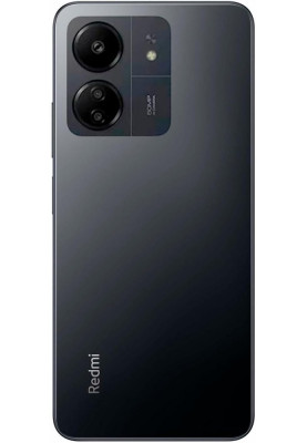 Смартфон Xiaomi Redmi 13C Midnight Black, 2 Nano-SIM, 6.74" (1600х720) IPS, MediaTek Helio G85 2x2.0GHz+6x1.8GHz, RAM 8GB, ROM 256GB, MicroSD (Max 1Tb), GPS, Wi-Fi, BT, LTE, 4 Cam, Li-Ion 5000mAh, Android 13