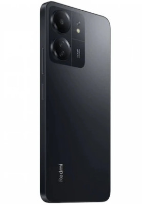 Смартфон Xiaomi Redmi 13C Midnight Black, 2 Nano-SIM, 6.74" (1600х720) IPS, MediaTek Helio G85 2x2.0GHz+6x1.8GHz, RAM 8GB, ROM 256GB, MicroSD (Max 1Tb), GPS, Wi-Fi, BT, LTE, 4 Cam, Li-Ion 5000mAh, Android 13