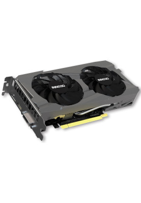 Відеокарта GeForce RTX 3050, Inno3D, TWIN X2, 8Gb GDDR6, 128-bit, DVI/HDMI/DP, 1777/14000 MHz, 6-pin (N30502-08D6-1711VA41)