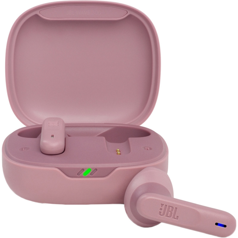 Навушники JBL Vibe 300 TWS, Pink, Bluetooth, мікрофон, чохол з функцією зарядки (JBLV300TWSPIKEU)
