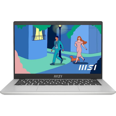 Ноутбук 14" MSI Modern 14 (C12MO-896XUA) Urban Silver 14.0" матовий LED Full HD 1920x1080 IPS, Intel Core i3-1215U 3.3-4.4GHz, RAM 8Gb, SSD 512Gb, Intel UHD Graphics, DOS