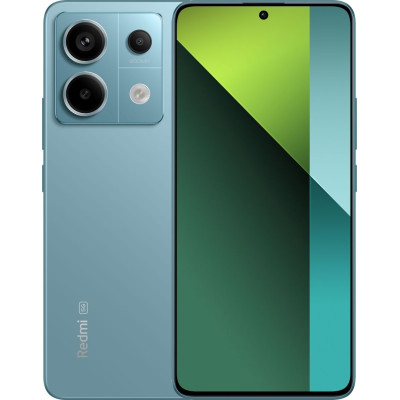 Смартфон Xiaomi Redmi Note 13 Pro 5G Ocean Teal, 2 Nano-SIM, 6.67" (2712х1220, 120 гц) AMOLED, Qualcomm Snapdragon 7s Gen 2 (4x2.4 GHz + 4x1.95 GHz), RAM 8GB, ROM 256GB, GPS, Wi-Fi, BT, LTE, 4 Cam, Li-Ion 5100mAh, Android 13