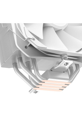 Кулер для процесора PcCooler PALADIN 400, White, алюміній/мідь, 1x130 мм, для Intel 1700/1200/115x, AMD AM5/AM4, до 200 Вт, висота 157 мм