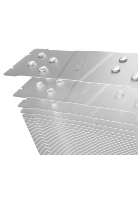 Кулер для процесора PcCooler PALADIN 400, White, алюміній/мідь, 1x130 мм, для Intel 1700/1200/115x, AMD AM5/AM4, до 200 Вт, висота 157 мм