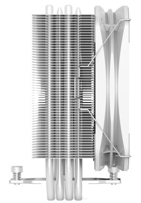 Кулер для процесора PcCooler PALADIN 400, White, алюміній/мідь, 1x130 мм, для Intel 1700/1200/115x, AMD AM5/AM4, до 200 Вт, висота 157 мм