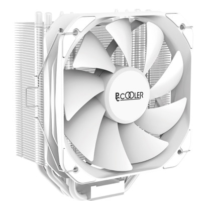 Кулер для процесора PcCooler PALADIN 400, White, алюміній/мідь, 1x130 мм, для Intel 1700/1200/115x, AMD AM5/AM4, до 200 Вт, висота 157 мм