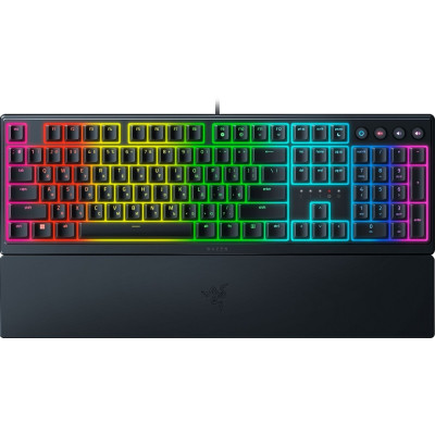 Клавіатура Razer Ornata V3 RGB Mecha-Membrane USB UKR Black, підсвічування RGB, кабель 2.1м (RZ03-RZ03-04462100-R371)