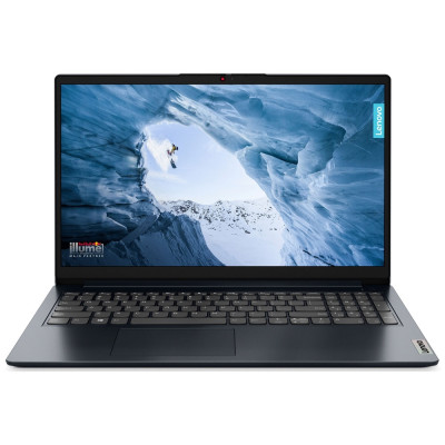 Ноутбук 15" Lenovo IdeaPad 1 15IAU7 (82QD00C0RA) Abyss Blue 15.6" FullHD 1920x1080 IPS матовий, Intel Core i3-1215U 3.3-4.4GHz, RAM 8GB, SSD 512GB, Intel UHD Graphics, DOS