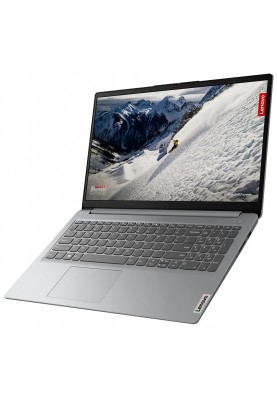 Ноутбук 15" Lenovo IdeaPad 1 15AMN7 (82VG00KJRA) Cloud Grey 15.6" матовий Full HD 1920x1080, AMD Ryzen 3 7320U 2.4-4.1GHz, RAM 16Gb, SSD 1Tb, AMD Radeon 610M Graphics, DOS