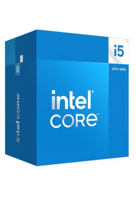 Процесор Intel Core i5 (LGA1700) i5-14400, Box, 10x2.5 GHz (Turbo Boost 4.7 GHz, 16 потоків), UHD Graphics 730, L3 20Mb Smart Cache, Raptor Lake, 7 nm, TDP 65 Вт (BX8071514400)