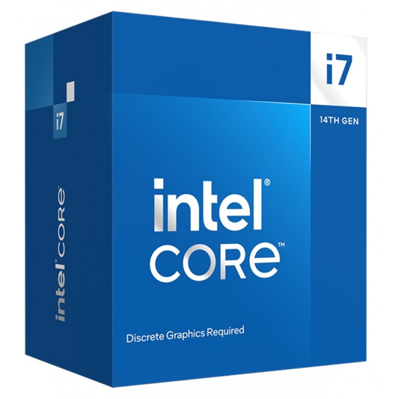 Процесор Intel Core i7 (LGA1700) i7-14700F, Box, 20x2.1 GHz (Turbo Boost 5.4 GHz, 28 потоків), L3 33Mb Smart Cache, Raptor Lake, 7 nm, TDP 65 Вт (BX8071514700F)