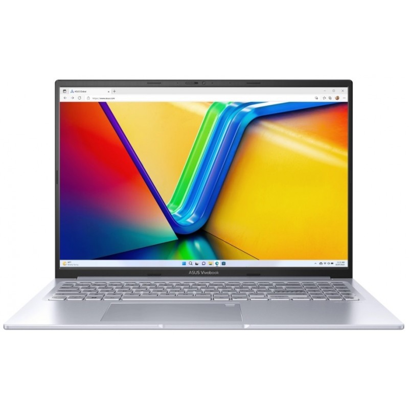 Ноутбук 16" Asus VivoBook 16X K3604ZA-MB022 (90NB11T2-M00160) Silver 16.0" WUXGA+ 1920x1200 IPS матовий, Intel Core i5-1235U 3.3-4.4GHz, RAM 16GB, SSD 1TB, Intel Iris Xe Graphics, DOS