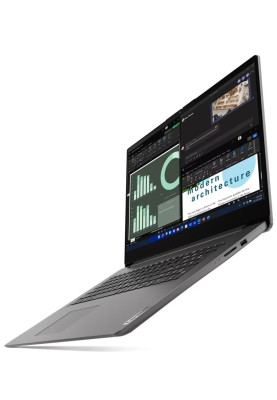 Ноутбук 17" Lenovo V17 G4 IRU (83A2001RRA) Iron Grey 17.3", матовий LED Full HD 1920x1080, Intel Core i3-1315U 3.3-4.5GHz, RAM 16Gb, SSD 256Gb, Intel UHD Graphics, DOS