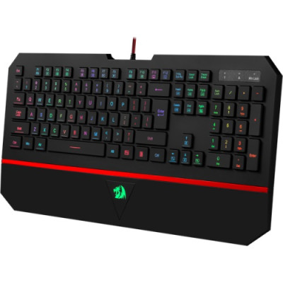 Клавіатура Redragon Karura 2, Black, USB, RGB підсвічування, тонкий корпус, тихі клавіші, 2 режими швидкості, 1.8 м (75053)