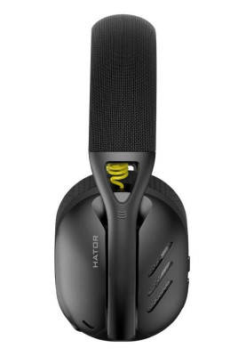 Навушники бездротові Hator Hyperpunk 2 Tri-mode, Black, Bluetooth / USB 2.4GHz, мікрофон, динаміки 40 мм з неодимовим магнітом, 600 mAh (HTA-855)