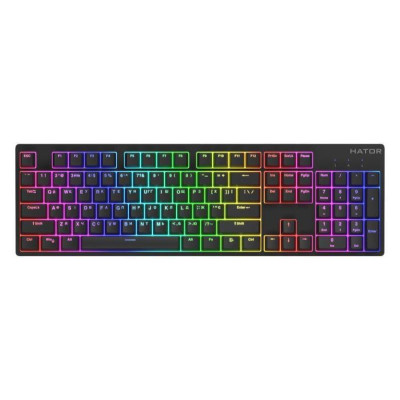 Клавіатура Hator Rockfall 2 Mecha, Black, USB, механічна (перемикачі Aurum Orange), RGB підсвічування з індивідуальним налаштуванням кожної кнопки (HTK-710)