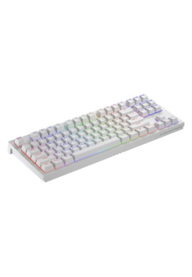 Клавіатура Hator Skyfall 2 TKL PRO, White, USB, механічна (перемикачі Aurum Orange), 87 кнопок, RGB підсвічування з індивідуальним налаштуванням кожної кнопки (HTK-751)