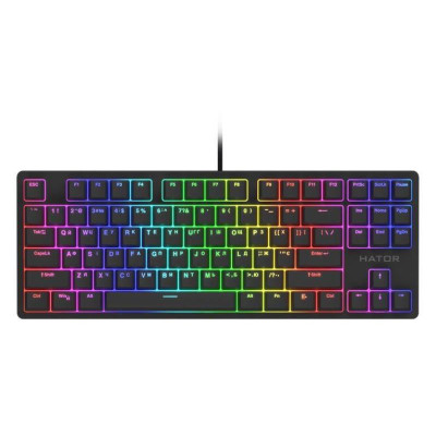 Клавіатура Hator Rockfall 2 TKL Optica, Black, USB, оптична (перемикачі Kailh Black rev.2), RGB підсвічування з індивідуальним налаштуванням кожної кнопки (HTK-730)