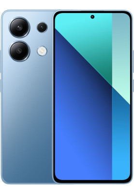 Смартфон Xiaomi Redmi Note 13 Ice Blue, 2 Nano-SIM, 6.67" (2400х1080, 120 гц) AMOLED, Qualcomm Snapdragon 685 (4x2.8 GHz + 4x1.9 GHz), RAM 6GB, ROM 128GB, MicroSD (Max 1Tb), GPS, Wi-Fi, BT, LTE, 4 Cam, Li-Ion 5000mAh, Android 13