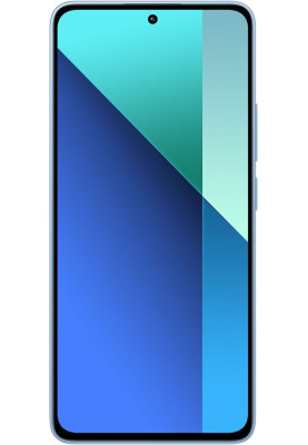 Смартфон Xiaomi Redmi Note 13 Ice Blue, 2 Nano-SIM, 6.67" (2400х1080, 120 гц) AMOLED, Qualcomm Snapdragon 685 (4x2.8 GHz + 4x1.9 GHz), RAM 6GB, ROM 128GB, MicroSD (Max 1Tb), GPS, Wi-Fi, BT, LTE, 4 Cam, Li-Ion 5000mAh, Android 13