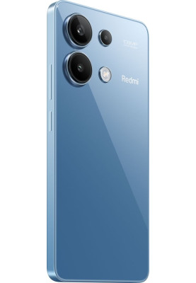 Смартфон Xiaomi Redmi Note 13 Ice Blue, 2 Nano-SIM, 6.67" (2400х1080, 120 гц) AMOLED, Qualcomm Snapdragon 685 (4x2.8 GHz + 4x1.9 GHz), RAM 6GB, ROM 128GB, MicroSD (Max 1Tb), GPS, Wi-Fi, BT, LTE, 4 Cam, Li-Ion 5000mAh, Android 13