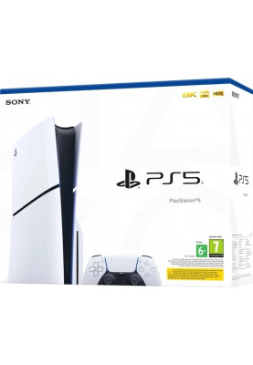 Ігрова приставка Sony PlayStation 5 Slim, White, з Blu-ray приводом (CFI-2008)