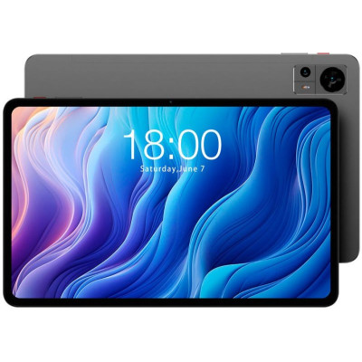Планшет 12" Teclast T60 Grey, (2000x1200) IPS, Unisoc Tiger T616, RAM 8Gb, ROM 256Gb + microSD(max 1Tb), GPS, Wi-Fi, BT, LTE, Cam 13+5 Mp, 8000 mAh, Android 13