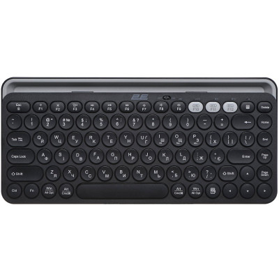 Клавіатура бездротова 2E KS250, Black, Bluetooth / USB 2.4GHz, до 10 м, 2xAAA (2E-KS250WBK_UA)