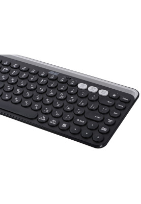 Клавіатура бездротова 2E KS250, Black, Bluetooth / USB 2.4GHz, до 10 м, 2xAAA (2E-KS250WBK_UA)