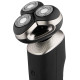Електробритва Ardesto SHRR-B8WDR, Black, роторна, сухе/вологе гоління, 3 головки, LCD дисплей, технологія Direct Drive, самозагострючі леза, водостійкість IPX5, щітка для очищення, захисна кришка, час роботи 180хв