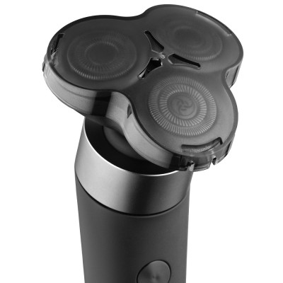 Електробритва Ardesto SHRR-B5WDR, Black, роторна, сухе/вологе гоління, 3 головки, LCD дисплей, технологія Direct Drive, самозагострючі леза, водостійкість IPX7, підставка для зарядки, щітка для очищення, захисна кришка, час роботи 45хв