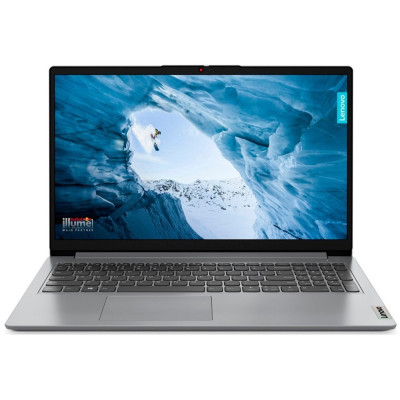 Ноутбук 15" Lenovo IdeaPad 1 15IAU7 (82QD00AFRA) Cloud Grey 15.6" FullHD 1920x1080 IPS матовий, Intel Core i5-1235U 1.3-4.4GHz, RAM 16GB, SSD 1TB, Intel Iris Xe Graphics, DOS