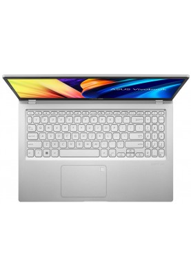 Ноутбук 15" Asus VivoBook 15 X1500EA-BQ3364 (90NB0TY6-M04T60) Transparent Silver 15.6" FullHD 1920x1080 IPS матовий, Intel Core i3-1115G4 3.0-4.1GHz, RAM 8GB, SSD 512GB, Intel UHD Graphics, DOS