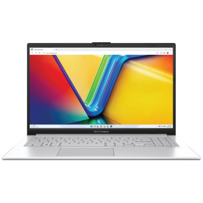 Ноутбук 15" Asus Vivobook Go 15 E1504FA-BQ534 (90NB0ZR1-M00UN0) Cool Silver 15.6" FullHD 1920х1080 IPS матовий, AMD Ryzen 5 7520U 2.8-4.3GHz, RAM 16GB, SSD 512GB, AMD Radeon Graphics, DOS