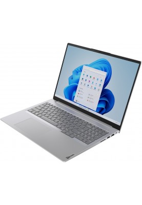 Ноутбук 16" Lenovo ThinkBook 16 G6 IRL (21KH007WRA) Arctic Grey 16.0" WUXGA 1920x1200 IPS матовий, Intel Core i5-1335U 3.4-4.6GHz, RAM 8Gb, SSD 256Gb, Intel Iris Xe Graphics, DOS